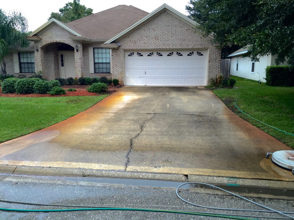 rust stains concrete removing removal before