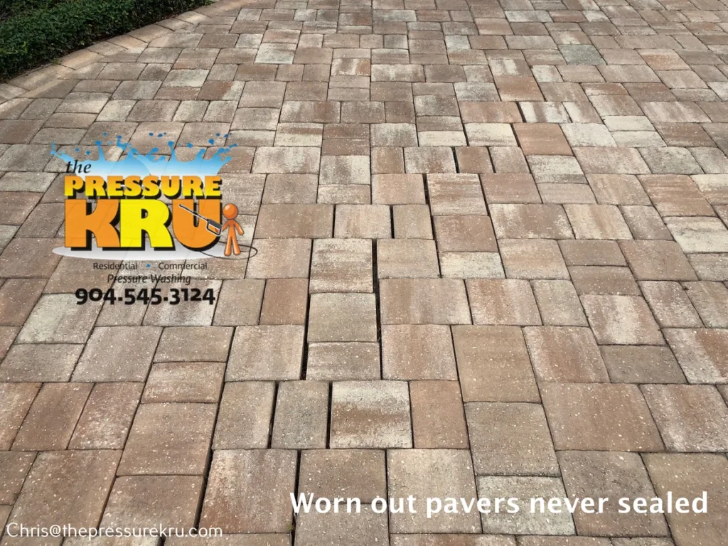 worn out paver