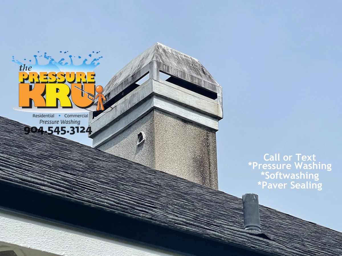 Coquina exterior cleaning near Switzerland, FL before removing dirt and algae buildup