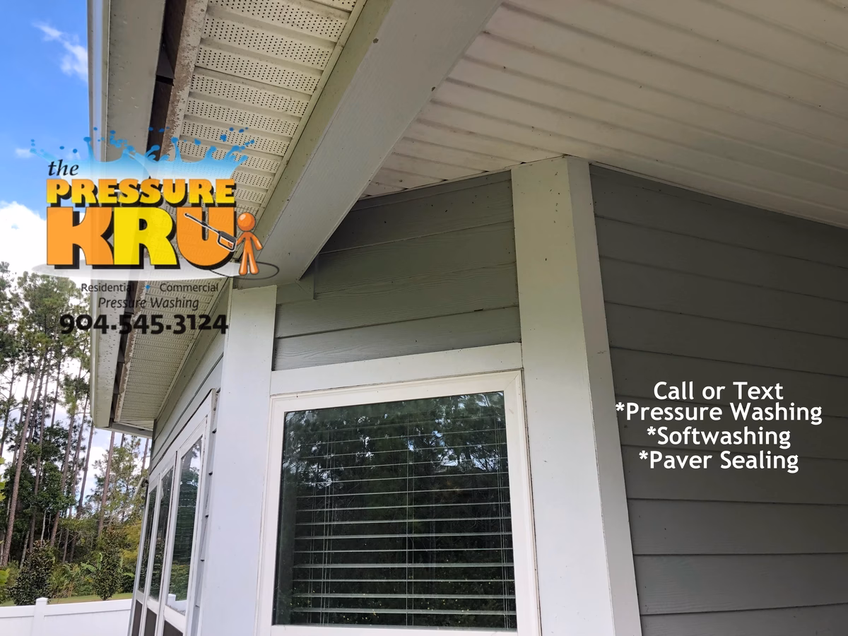 House Washing before and after Bartram Downs Neighborhood