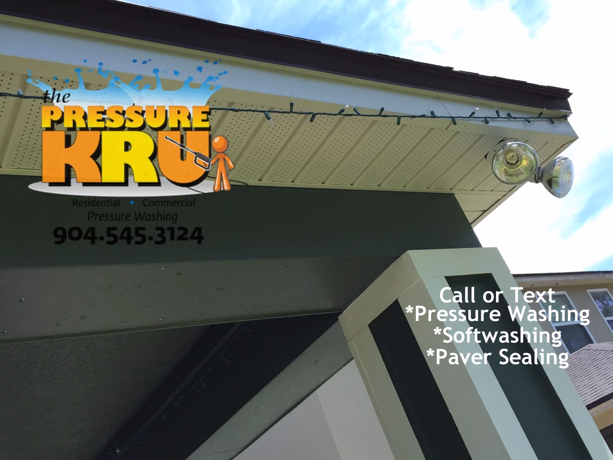 Professional House washing removes algae from siding in Bartram Park Neighborhood.