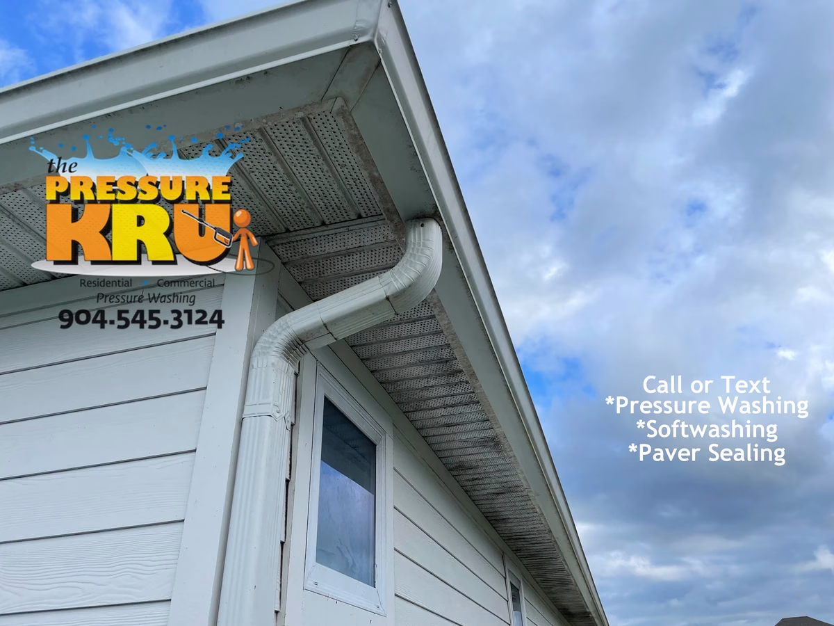 Low pressure cleaning of home in Celestina neighborhood.