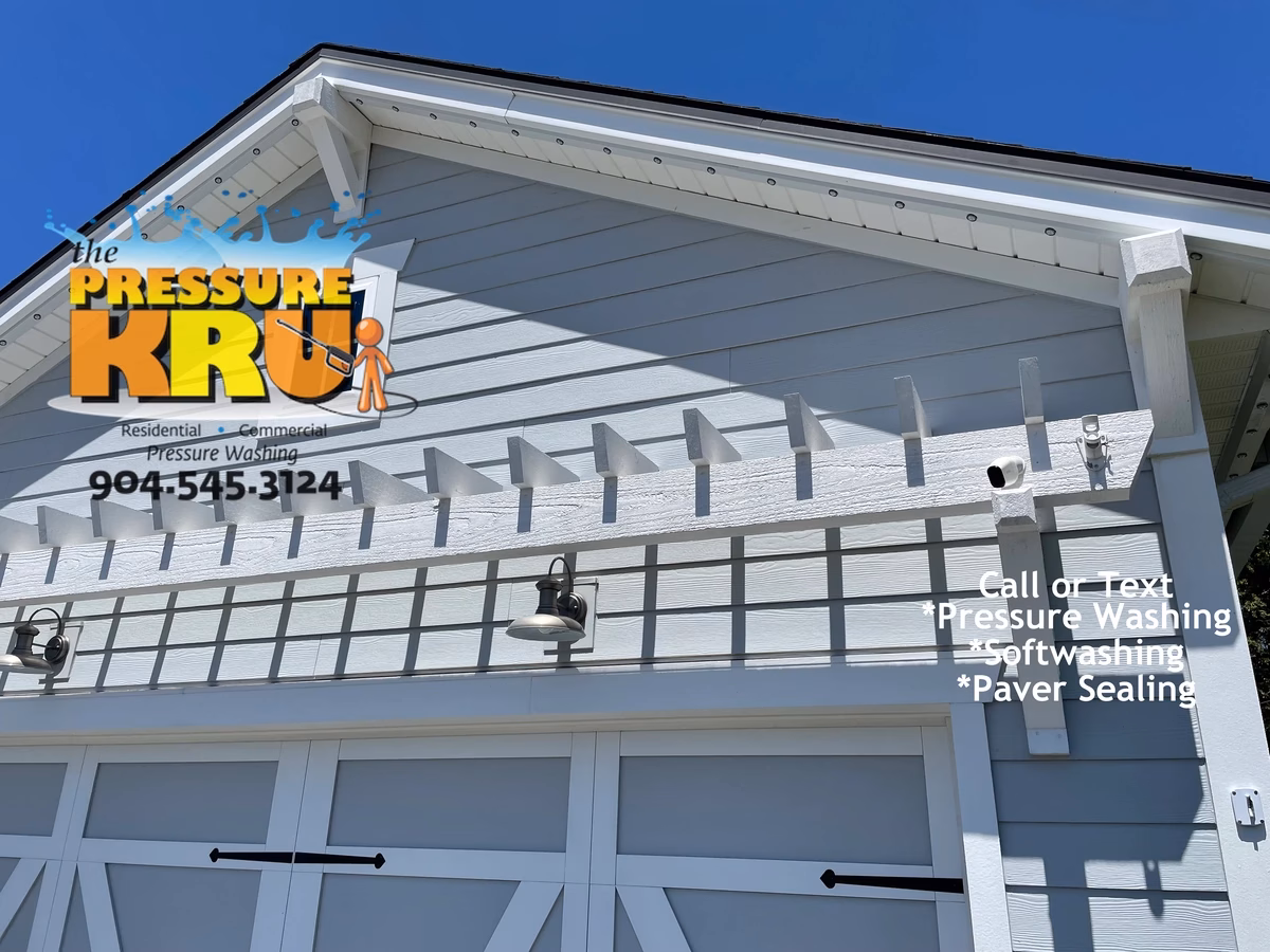 Home exterior cleaning safely removing mold and algae in Julington Lakes neighborhood.