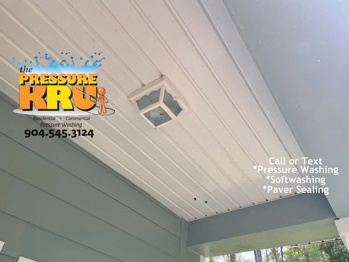 After exterior house cleaning near Old St. Augustine Road.