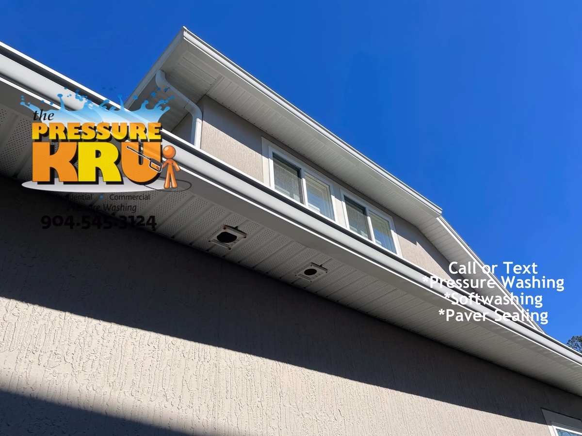 Jacksonville FL Stucco Cleaning home after soft washing.