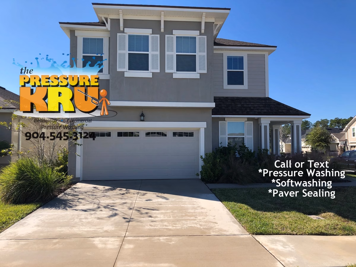 After Stucco house washing results in Bartram.