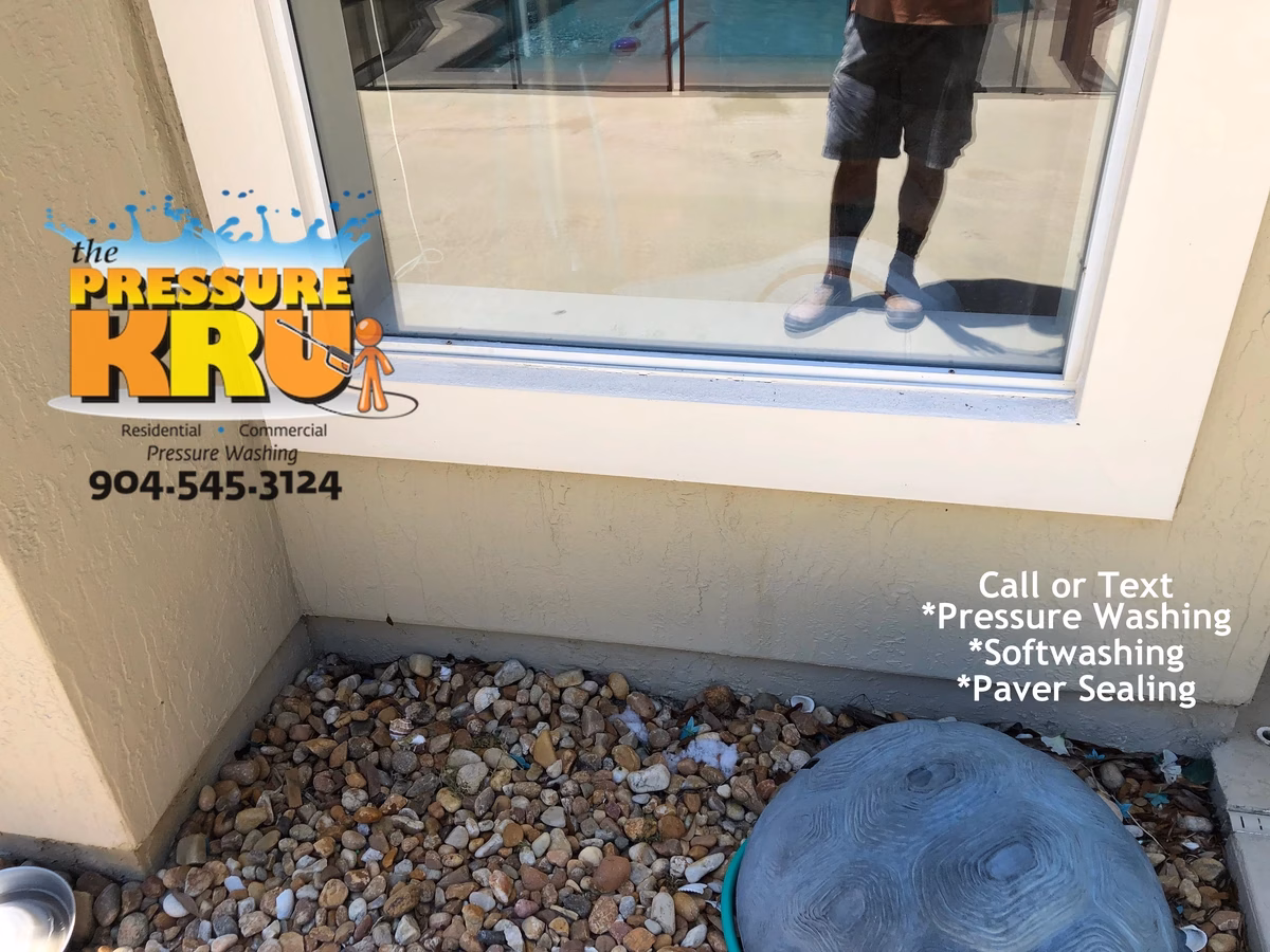 Professional house washing restoring a stucco homes curb appeal in South Hampton After.