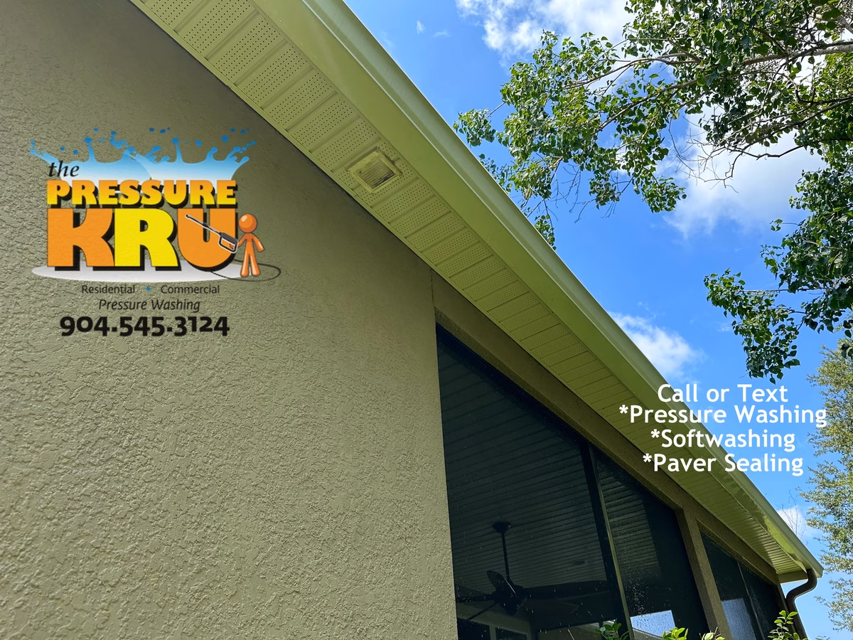 After Stucco house washing results in Julington Creek Plantation.