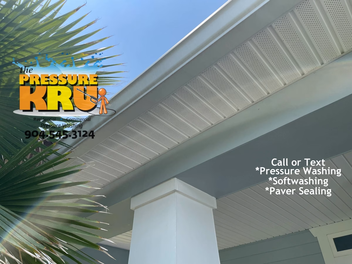 After soft washing of Hardie board home in Julington Lakes neighborhood