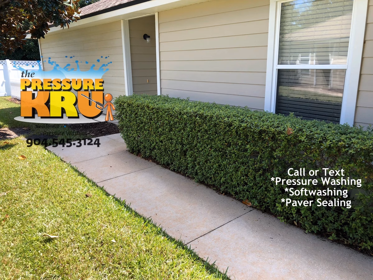After exterior cleaning South Bridge neighborhood near Race Track Rd.