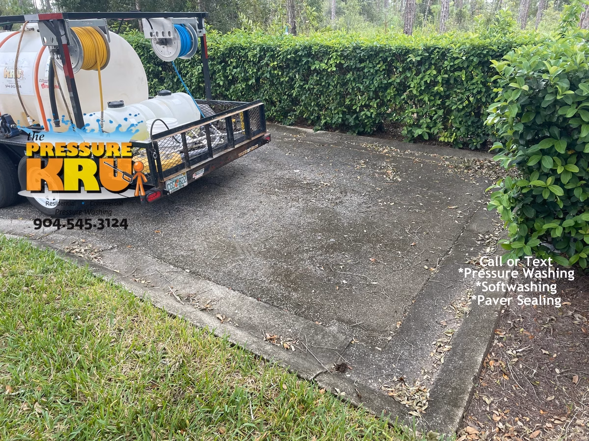 Curb pressure washing company in Jacksonville, FL before cleaning HOA request