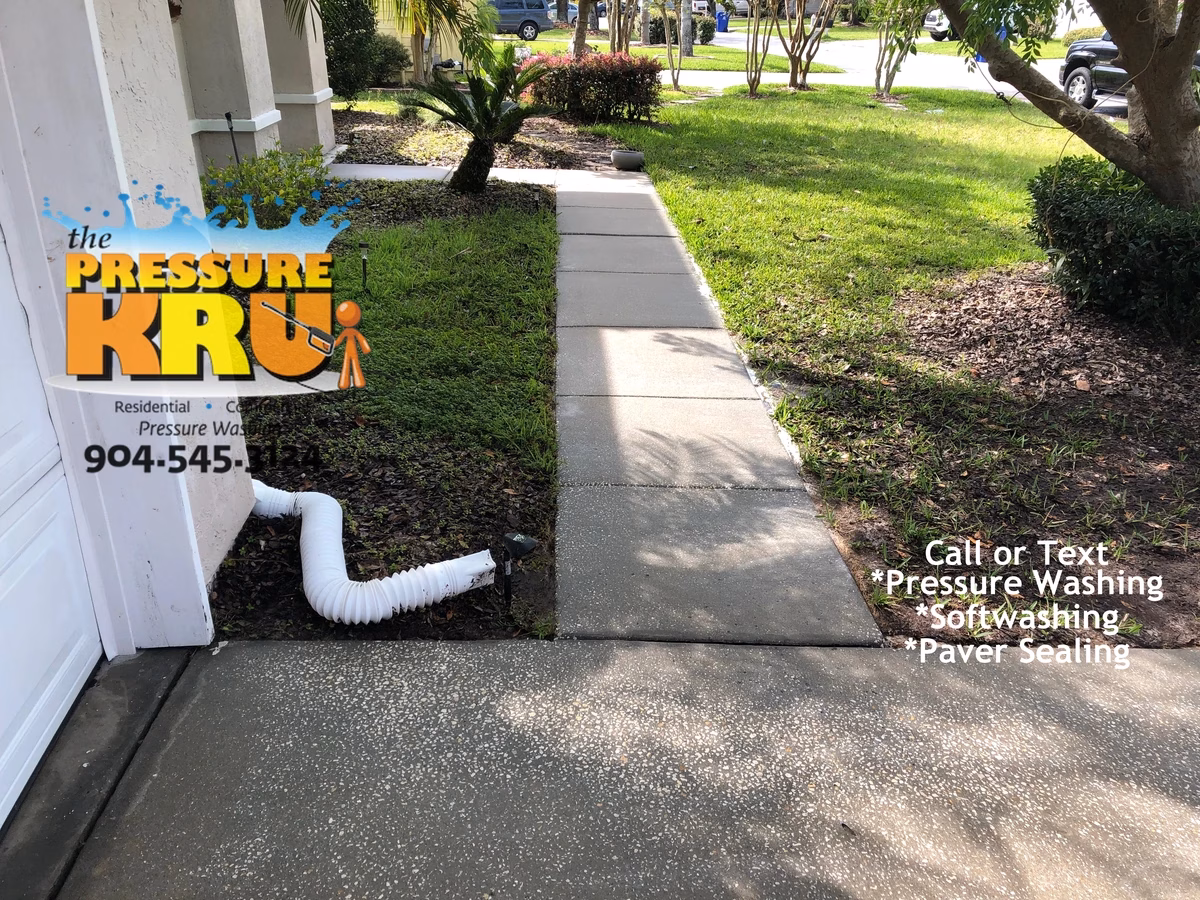 Pressure washing service focused on long-term cleaning results in St. Johns, FL. After picture.