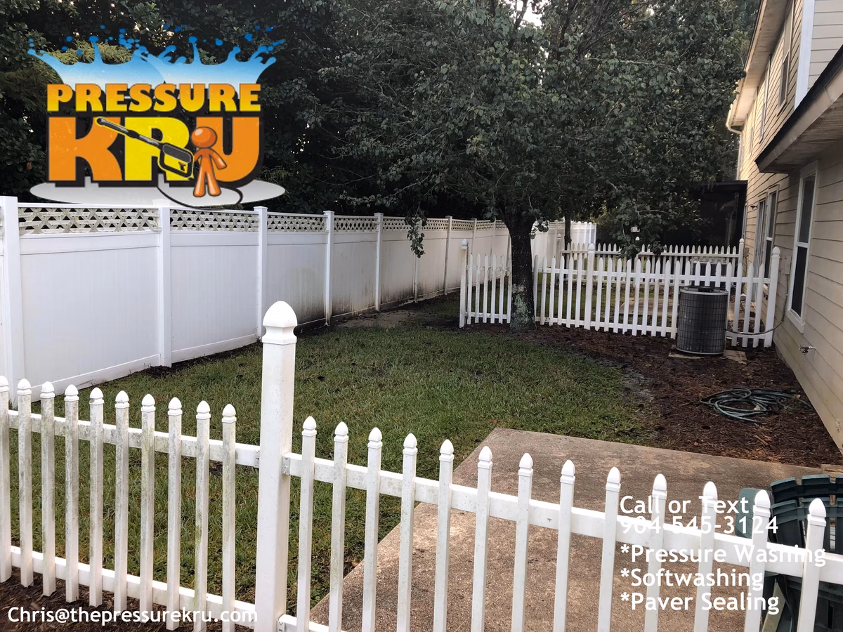 Vinyl fence cleaning in Southbridge before removing mold and mildew