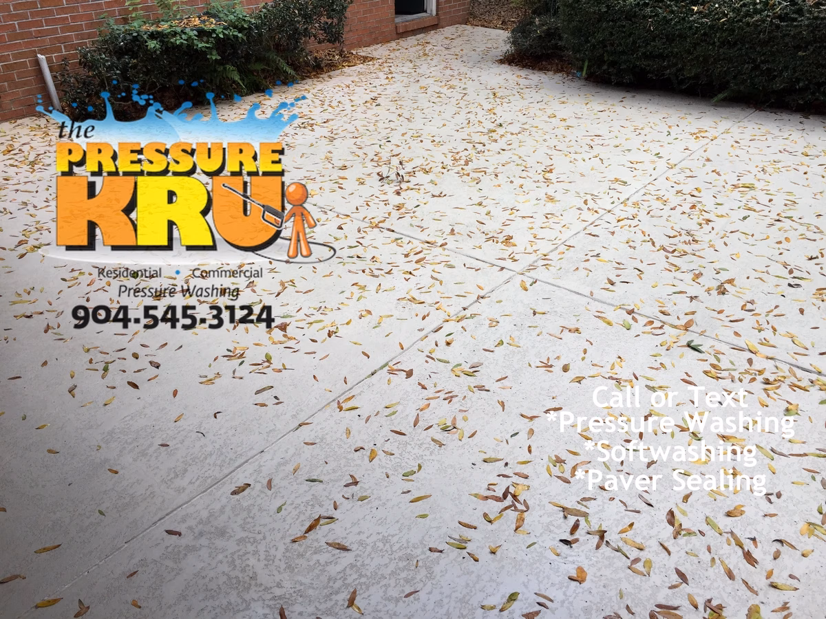 Affordable local patio softwashing painted finish in Stonehurst Plantation after