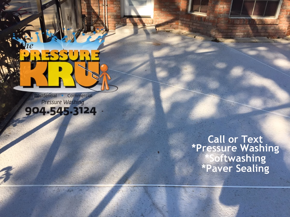 Pressure washing peeling painted pool deck near Nocatee, FL after