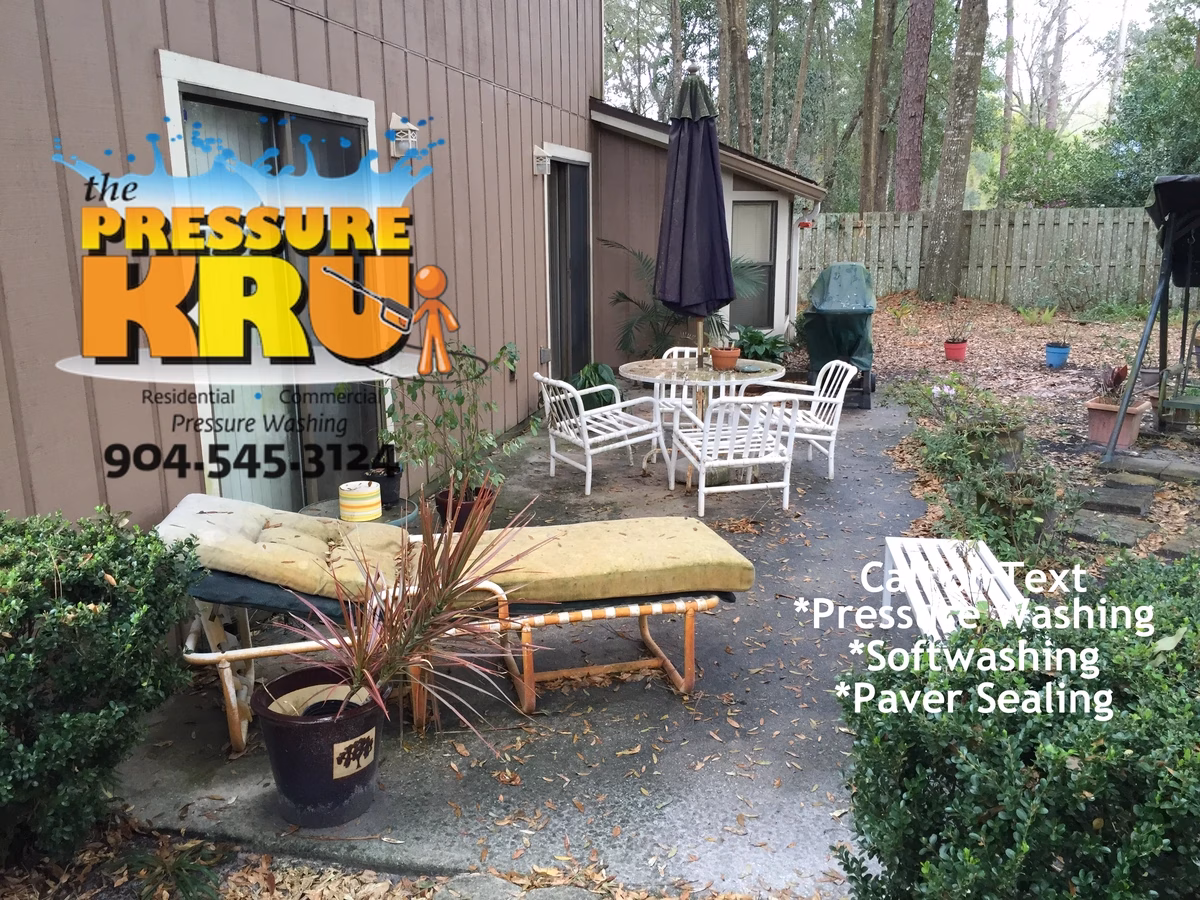 Patio cleaning service in St. Johns, FL. before hiring a professional.