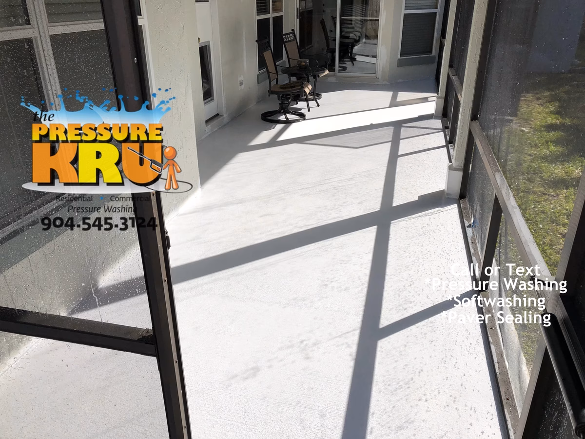 Best pressure washing for painted concrete patio in Julington Creek Plantation after