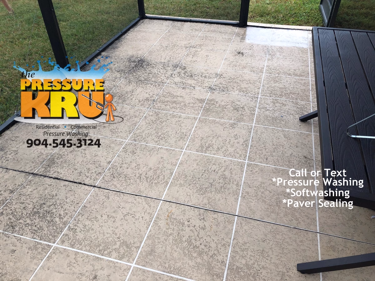 Restore color on painted patio floor in Bartram Springs before