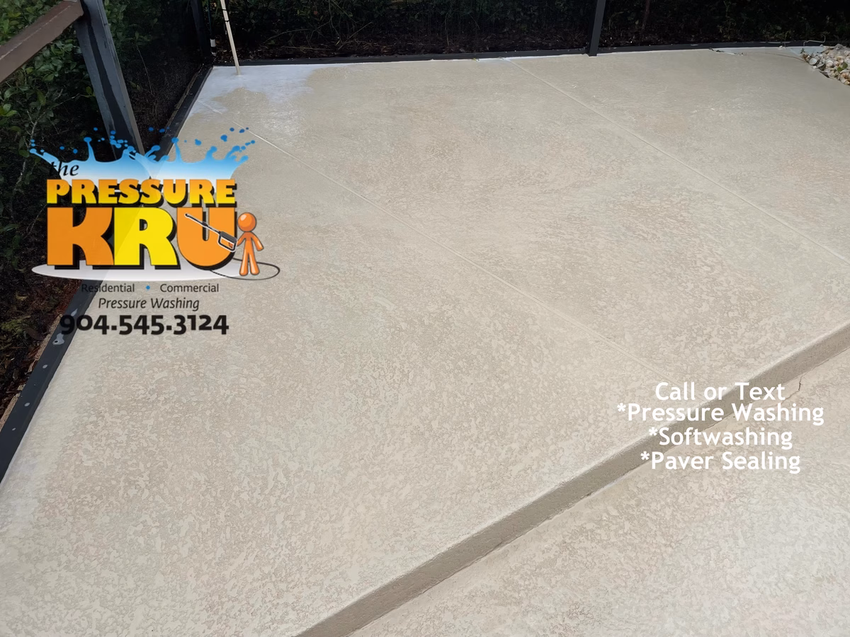 Professional soft wash for painted pool deck in Aberdeen South after