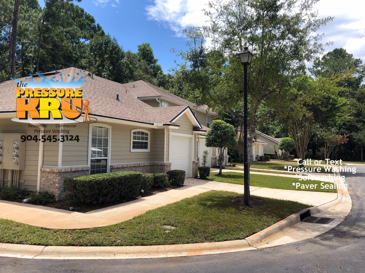 Curb cleaning service for HOA in St. Augustine, FL after