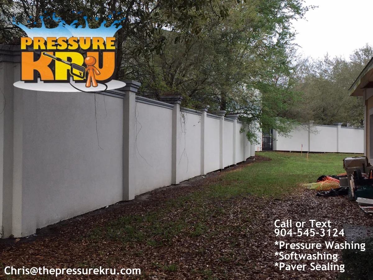 Fence cleaning in Mandarin after professional pressure washing service